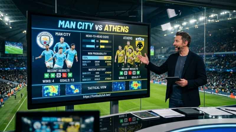 Tổng quan trận đấu Man City vs Athens